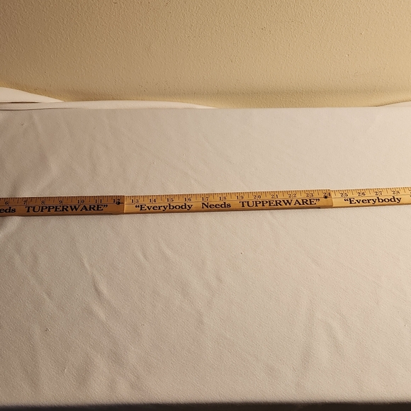 Vintage Everybody Needs Tupperware Folding Yardstick Made in USA - Picture 9 of 11